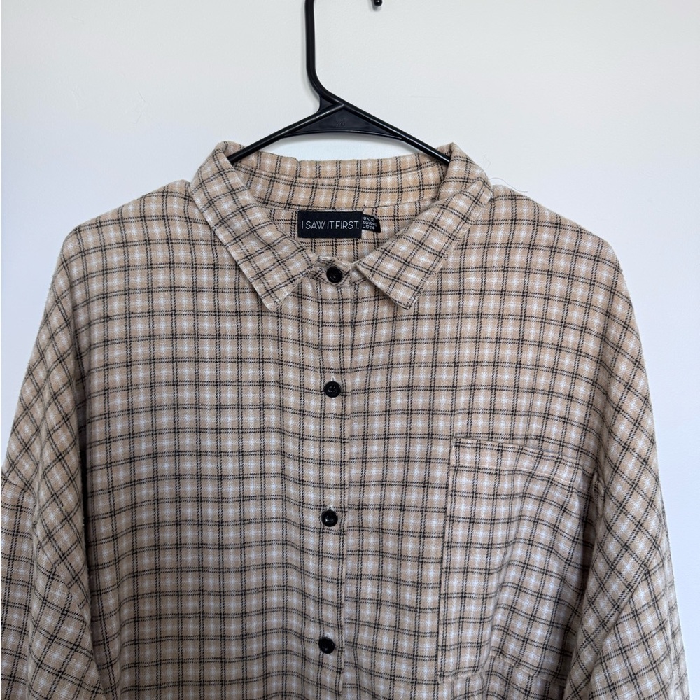 Women’s ASOS Brown Plaid Flannel